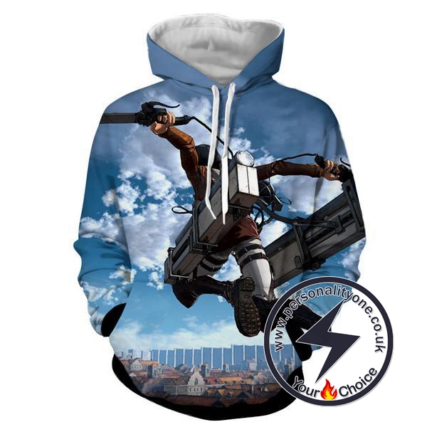 Attack On Titan - Levi Ackerman 3D - Attack On Titan Hoodies